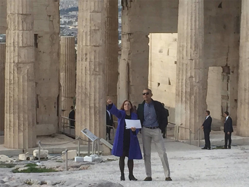 ΕΚΤΑΚΤΟ: Επίσκεψη Ομπάμα στην Αθήνα - Οι πρώτες φωτογραφίες του Αμερικανού Προέδρου στην Ακρόπολη
