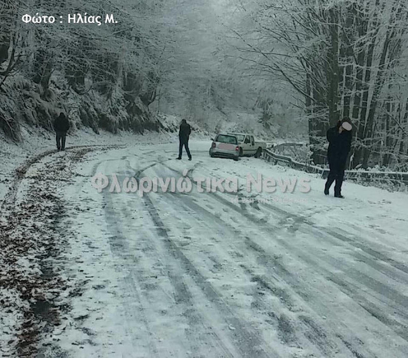 Καιρός: Δείτε πού έπεσαν τα πρώτα χιόνια στην Ελλάδα (videos&photos)