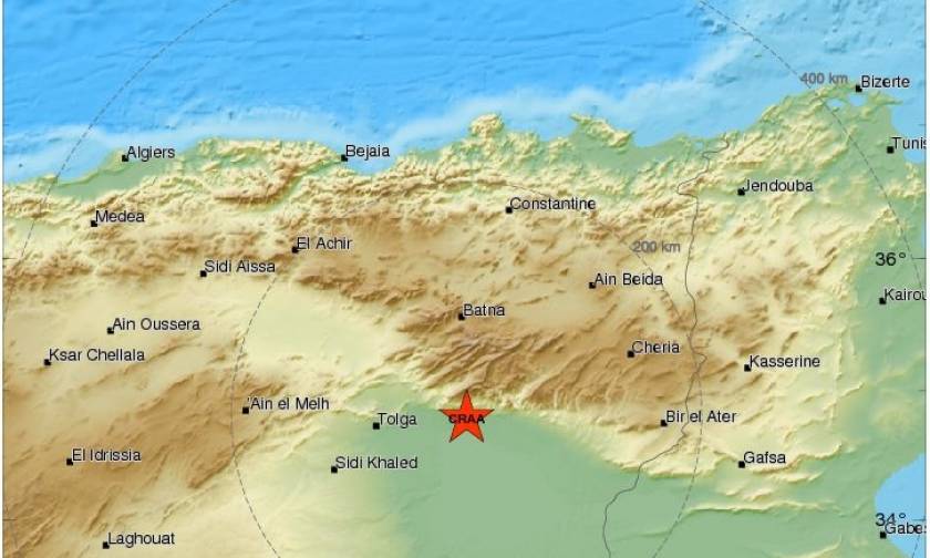 Σεισμός 4 Ρίχτερ στην Αλγερία