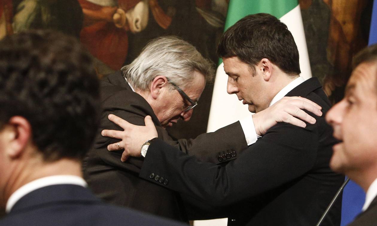 Ιταλία: Απρόσμενη στήριξη Γιούνκερ σε Ρέντσι εν όψει του ιταλικού δημοψηφίσματος