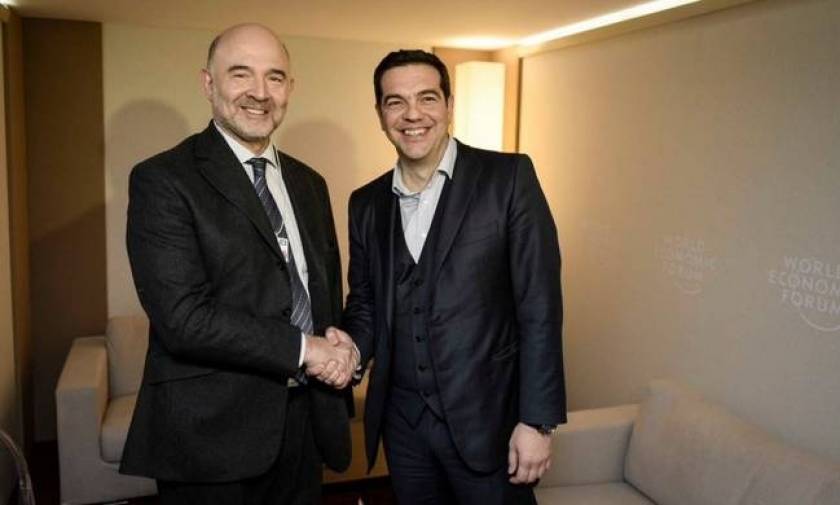 EU Commissioner Moscovici's meetings in Athens; to meet with Tsipras at 18:15