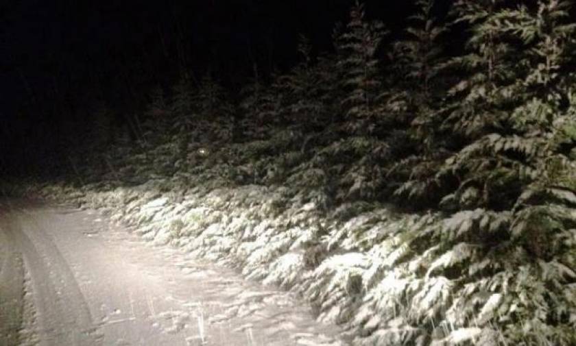 Κακοκαιρία: Χιονίζει στο Πήλιο - Πολικές θερμοκρασίες κατά τη διάρκεια της νύχτας