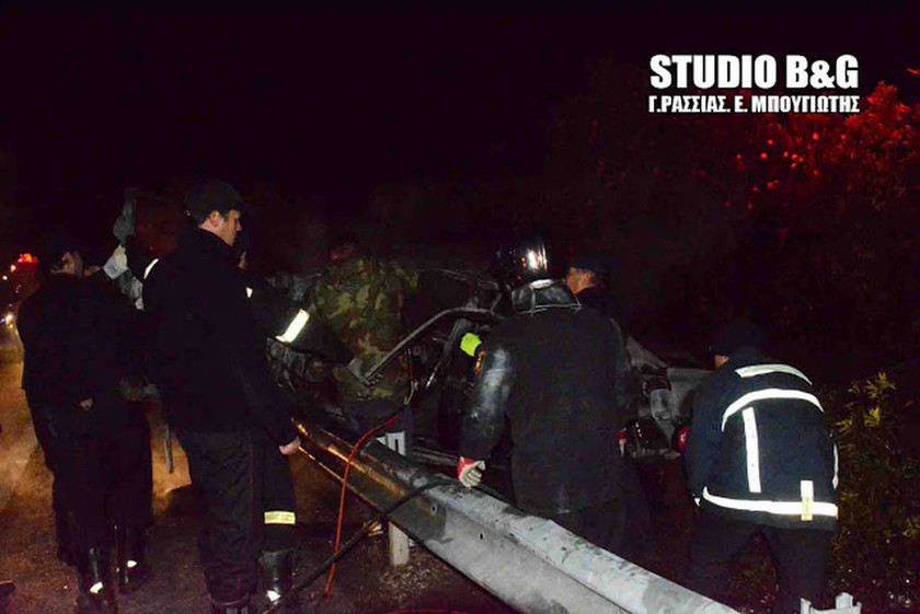 Σοκαριστικές εικόνες: Οδηγός κάηκε ζωντανός στην εθνική οδό Άργους – Μυκηνών