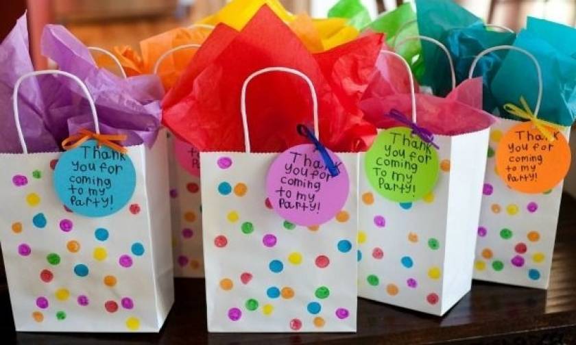 Ιδέες για ευχαριστήρια δώρα σε παιδικό πάρτι