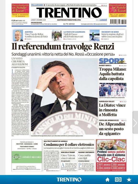 Δημοψήφισμα Ιταλία - Ο ιταλικός Τύπος αποχαιρετά τον Ρέντσι - «Αντίο όμορφε»