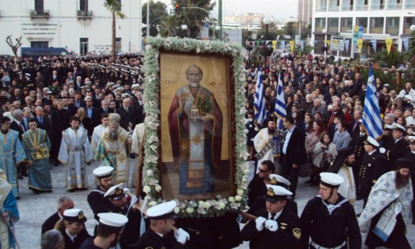 Περιφορά της εικόνας του Αγίου Νικολάου την Τρίτη (6/12) στον Πειραιά
