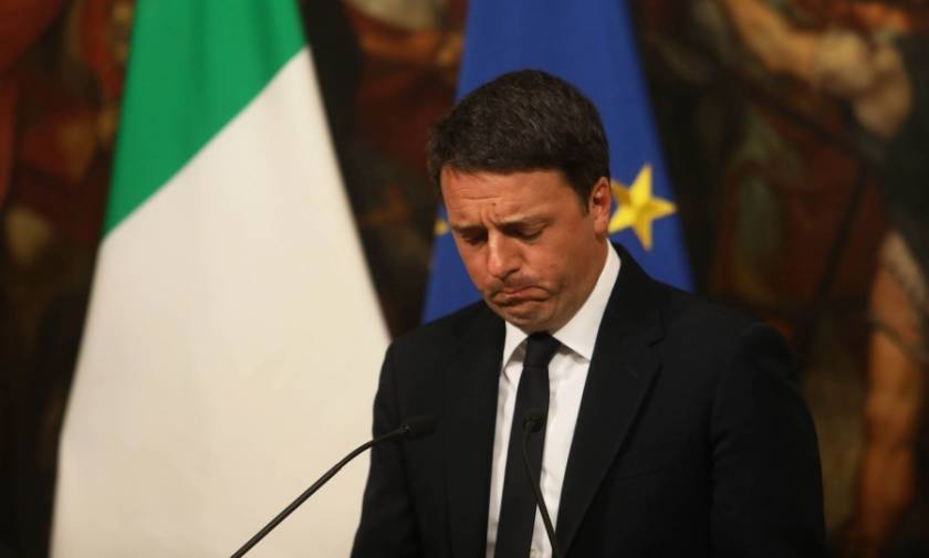 Italy's Renzi officially steps down after referendum loss
