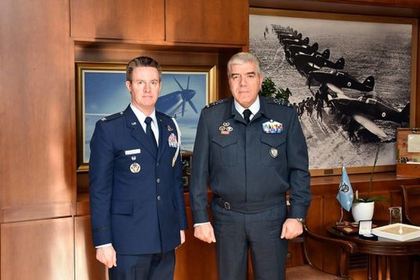 Συνάντηση Αρχηγού ΓΕΑ με Αεροπορικό Ακόλουθο των ΗΠΑ