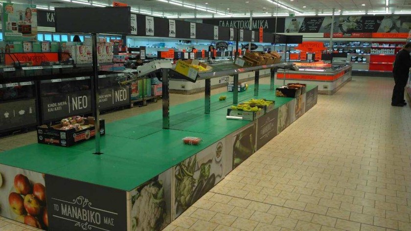 Απεργία ΠΝΟ: Προβλήματα στο Ηράκλειο - Άδειασαν τα ράφια στα πολυκαταστήματα
