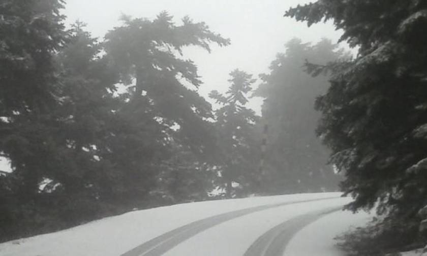 ΤΩΡΑ: Χιονίζει στην Πάρνηθα – Πού θα το στρώσει τις επόμενες ώρες (vid)