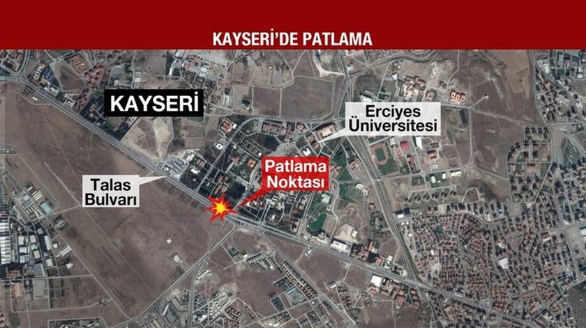 Ισχυρή έκρηξη στην Καισάρεια της Τουρκίας - Δείτε LIVE εικόνα