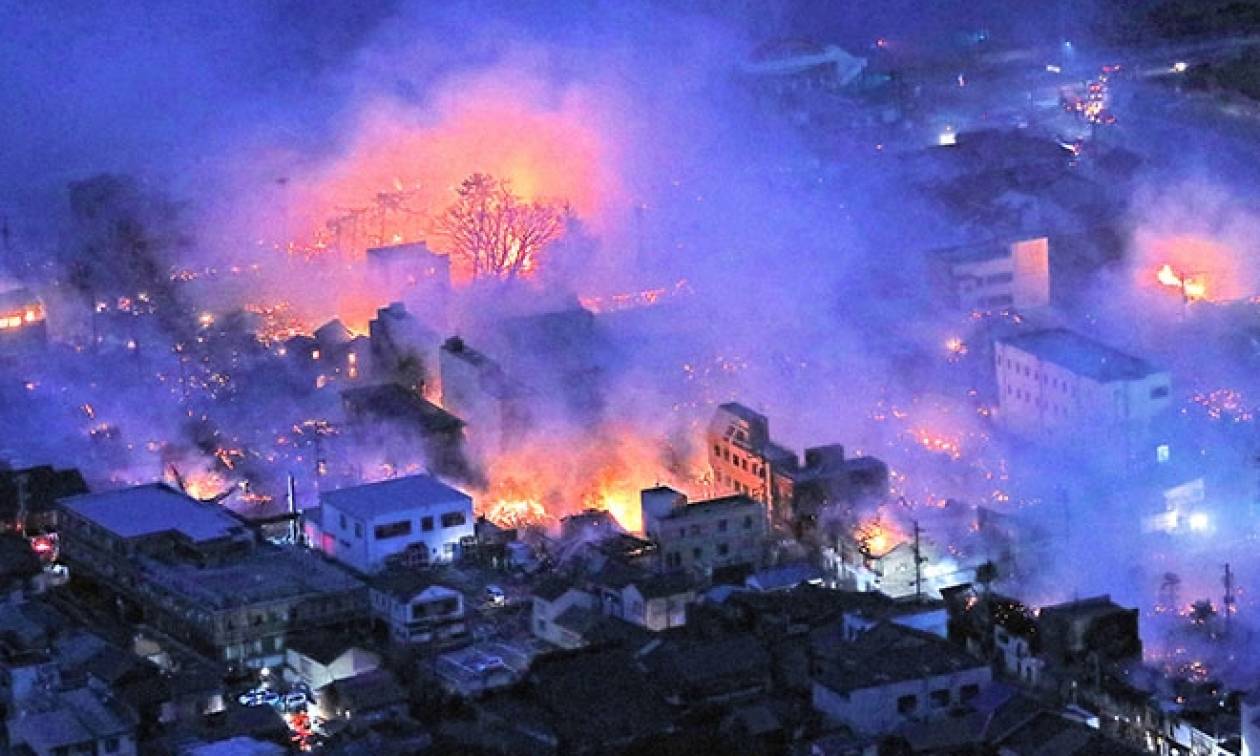 Ιαπωνία: Τεράστια πυρκαγιά μαίνεται ανεξέλεγκτη – Καίγονται 140 κτήρια! (Vids+Pics)