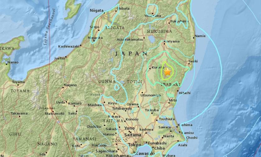 Ισχυρός σεισμός 6,2 Ρίχτερ στην Ιαπωνία