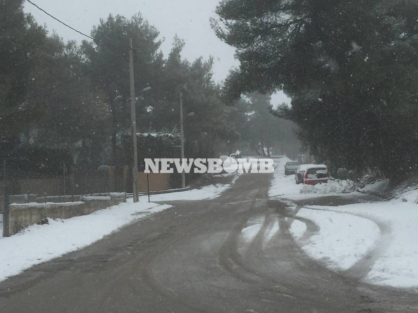 Καιρός live: Στα «λευκά» η Αθήνα - Εικόνες από το χιονιά που σαρώνει την Αττική