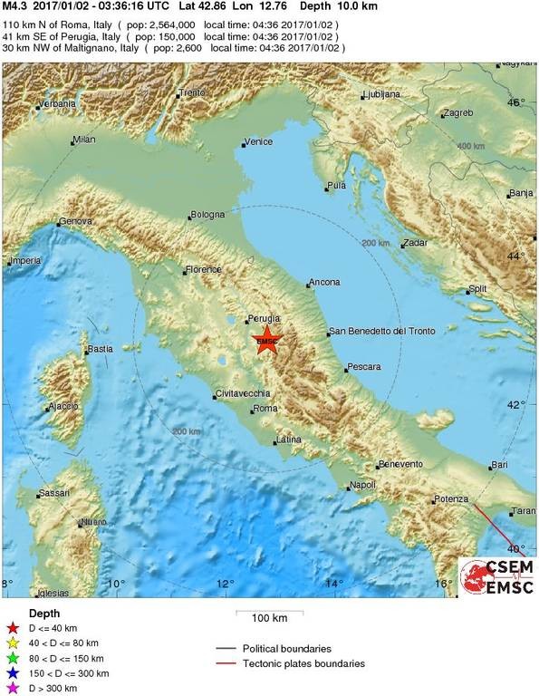 Ισχυρός σεισμός τώρα στην Ιταλία 