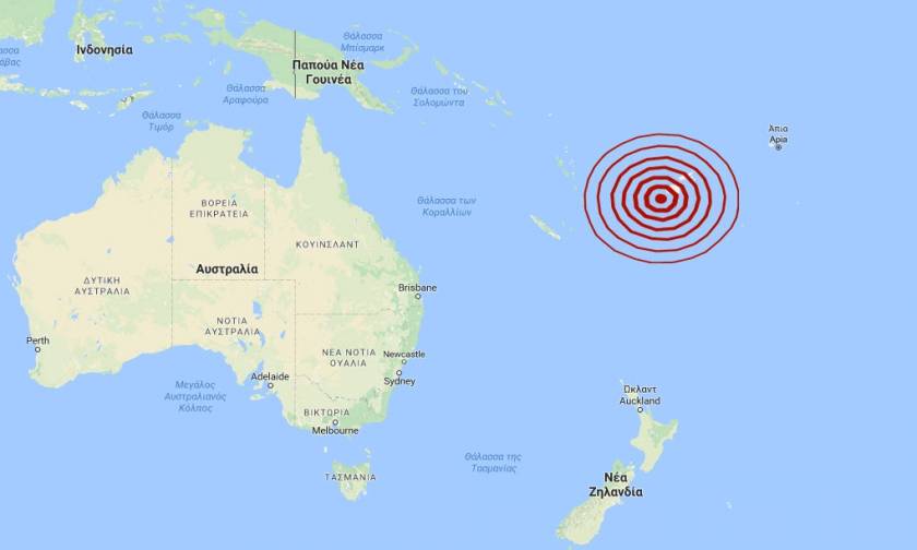 Ισχυρός σεισμός 7,2 Ρίχτερ στα νησιά Φίτζι