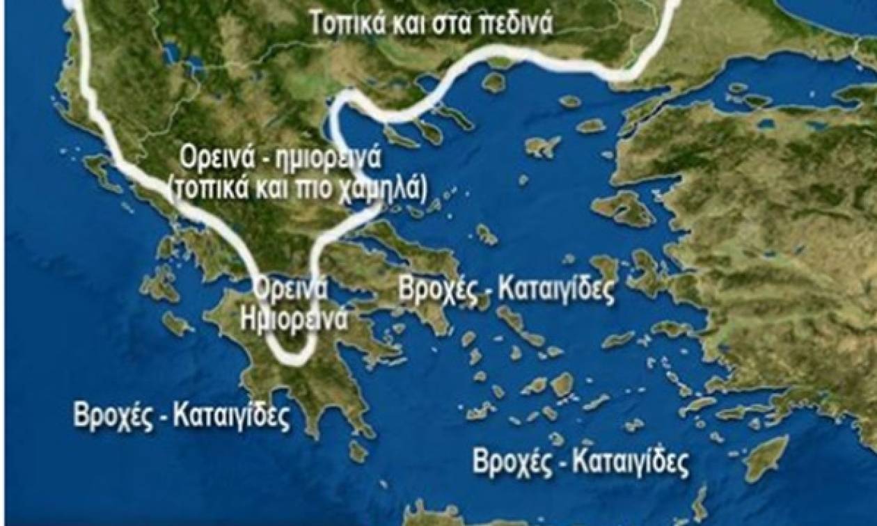 Καιρός: Νέο κύμα κακοκαιρίας με χιόνια σε Αθήνα και Θεσσαλονίκη