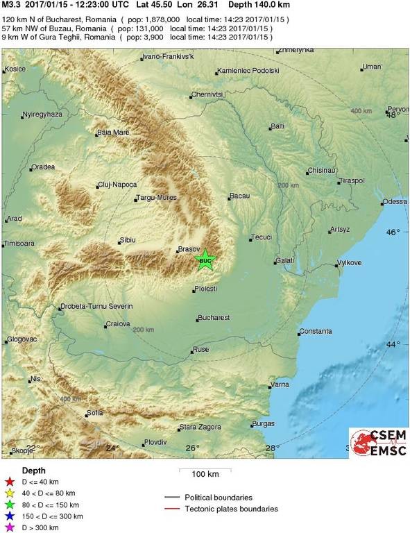 Σεισμός στη Ρουμανία 