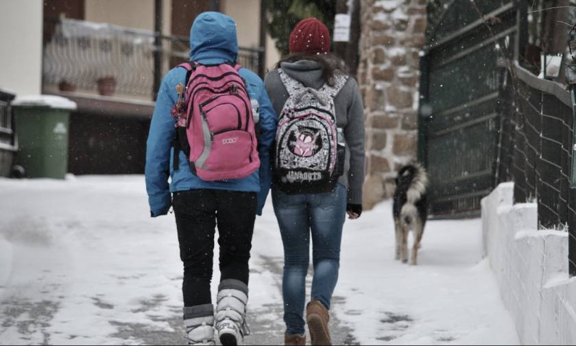 Καιρός: Κλειστά την Παρασκευή τα σχολεία σε Κομοτηνή, Φλώρινα, Γρεβενά και στο Βόιο Κοζάνης