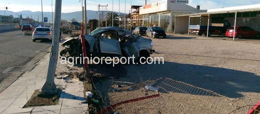 Αγρίνιο: Σοβαρό τροχαίο στην Εθνική Οδό Αγρινίου-Αντιρρίου (pics)