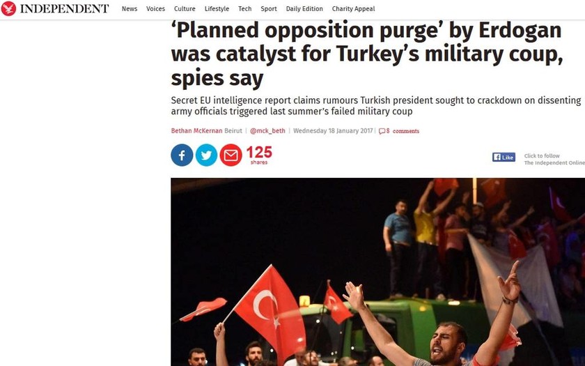 Πραξικόπημα στην Τουρκία: Απόρρητη έκθεση αποκαλύπτει το μεγάλο ψέμα του Ερντογάν 