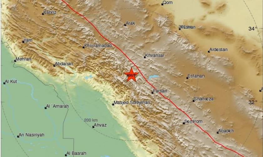 Σεισμός 4,5 Ρίχτερ στο Ιράν