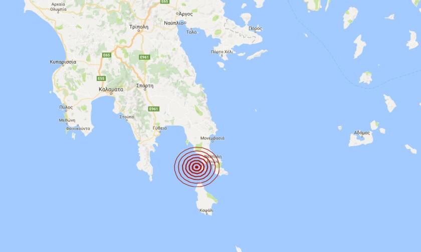 Σεισμός κοντά στη Νεάπολη Βοιών