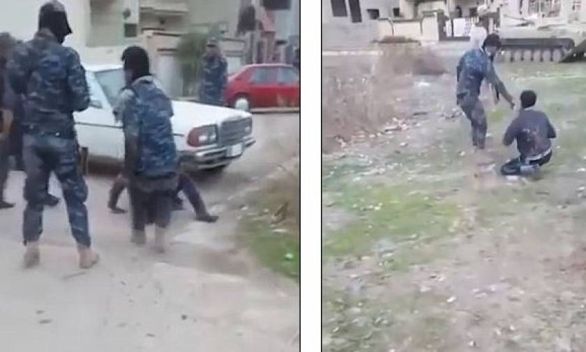 Σκληρό βίντεο: Ιρακινοί βασανίζουν και εκτελούν τζιχαντιστές στη μέση του δρόμου