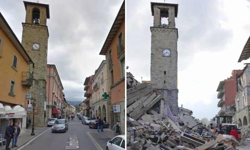 Νέος σεισμός στην Ιταλία «αποτελείωσε» την εμβληματική εκκλησία στο Αματρίτσε