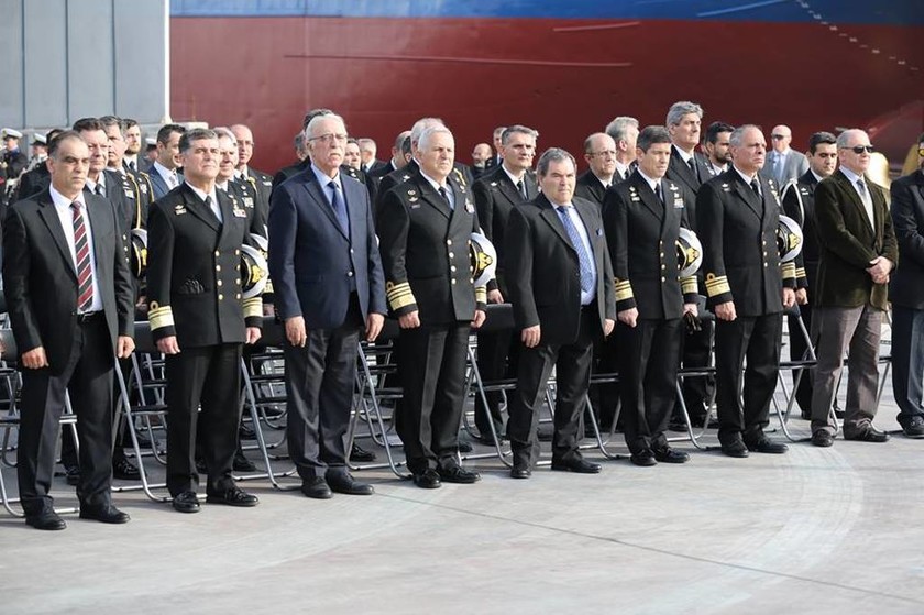Πολεμικό Ναυτικό: Τελετή ονοματοδοσίας και ένταξης νέου Βοηθητικού Πλοίου Βάσεως (pics)