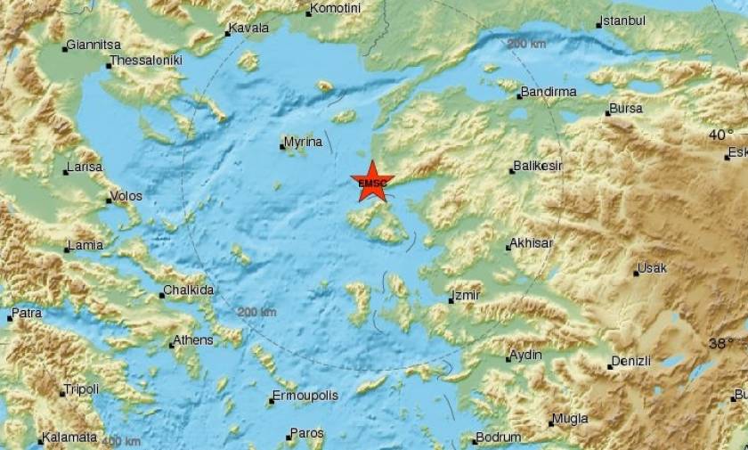 Σεισμός Μυτιλήνη: Νέες σεισμικές δονήσεις πάνω από 4 Ρίχτερ