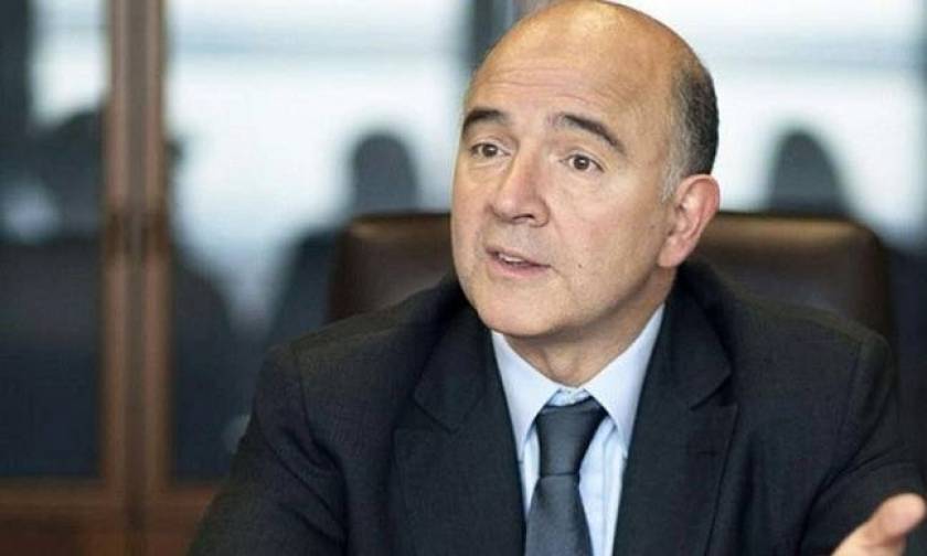 EU Commissioner Moscovici in Athens on Wednesday (15/02/2017)