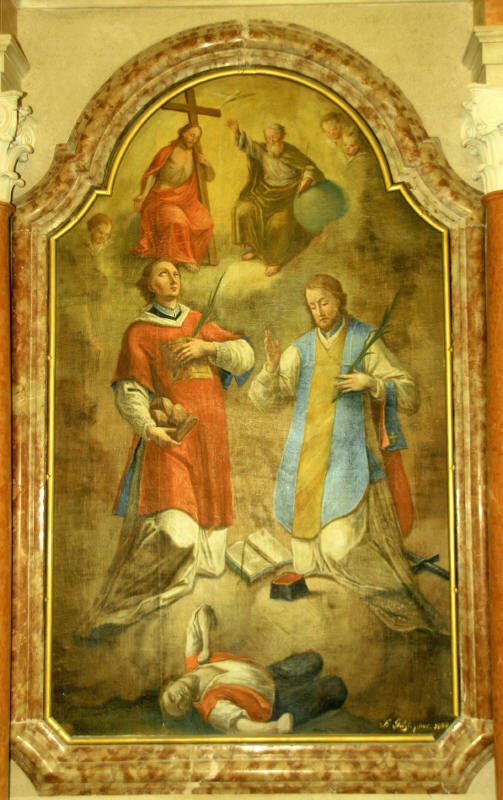 Sv. Štefan in sv. Valentin Log pod Mangartom