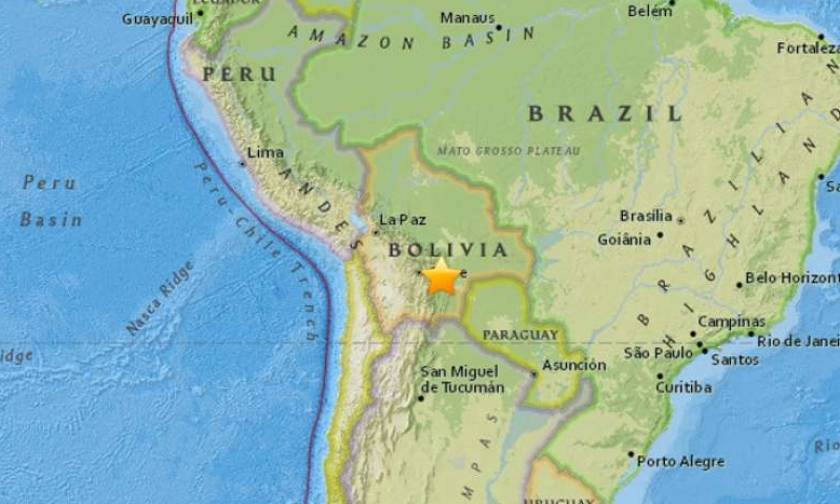 Ισχυρός σεισμός συγκλονίζει τη Βολιβία