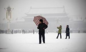 Σε «μπλε συναγερμό» η Κίνα - Έρχεται δριμύ ψύχος