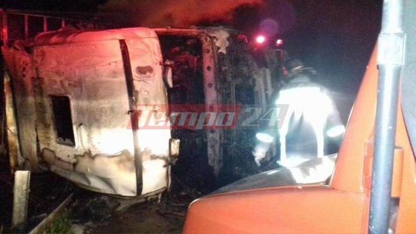 Αχαΐα – Γυναίκα βρήκε τραγικό τέλος από φωτιά σε καμπίνα φορτηγού (pics)