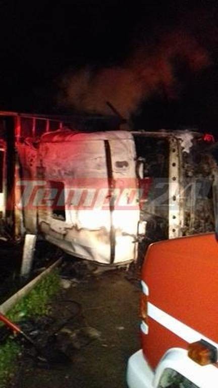 Αχαΐα – Γυναίκα βρήκε τραγικό τέλος από φωτιά σε καμπίνα φορτηγού (pics)