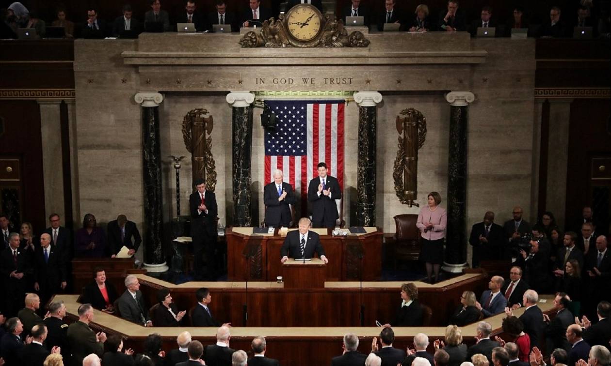 Η πρώτη ομιλία του Τραμπ στο Κογκρέσο: Εκπροσωπώ τις ΗΠΑ, όχι τον κόσμο (Vid)