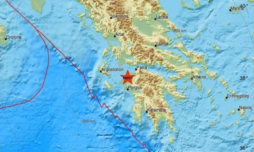Σεισμός στην Πελοπόννησο