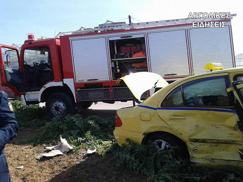 Ναύπλιο: Τροχαίο ατύχημα με τρεις τραυματίες (pics)