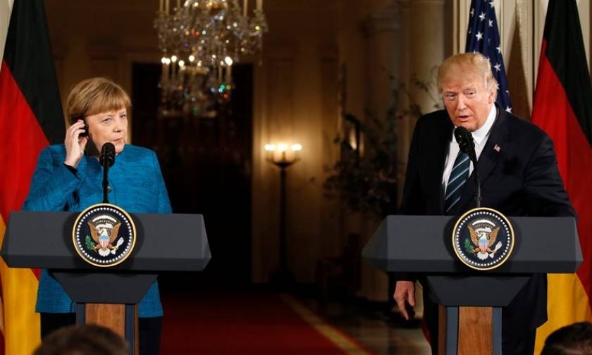 Συνάντηση Μέρκελ-Τραμπ: Προσφυγικό, εμπόριο και Ουκρανία στο επίκεντρο των συζητήσεων