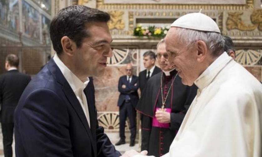 Pope Francis thanks PM Tsipras for his work to support the 'poor and weak'