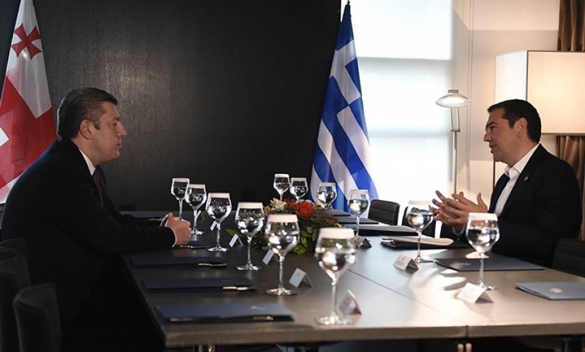 Συνάντηση Τσίπρα με τον πρωθυπουργό της Γεωργίας