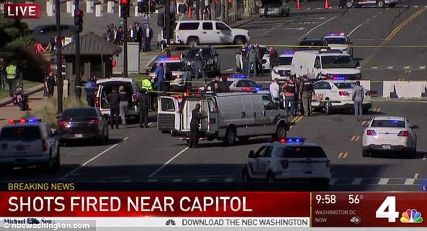 Συναγερμός στις ΗΠΑ: Πήγε να παρασύρει αστυνομικούς με αυτοκίνητο κοντά στο Καπιτώλιο (pics+vid)