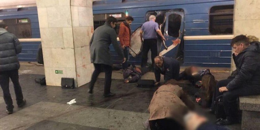Σοκάρουν οι πρώτες φωτογραφίες από την έκρηξη στο μετρό της Αγίας Πετρούπολης (ΣΚΛΗΡΕΣ ΕΙΚΟΝΕΣ)