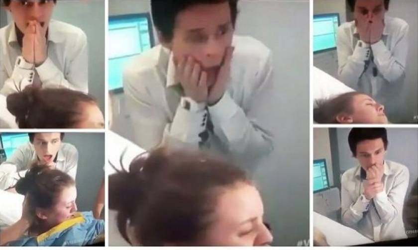 Το βίντεο με την έκφραση του μπαμπά τη στιγμή που γεννάει η σύζυγός του έγινε viral!