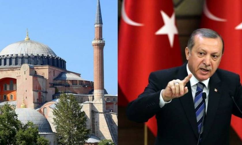 Ξέφυγε ο Ερντογάν: Θα κάνει μουσουλμανική προσευχή στην Αγιά Σοφιά τη Μεγάλη Παρασκευή