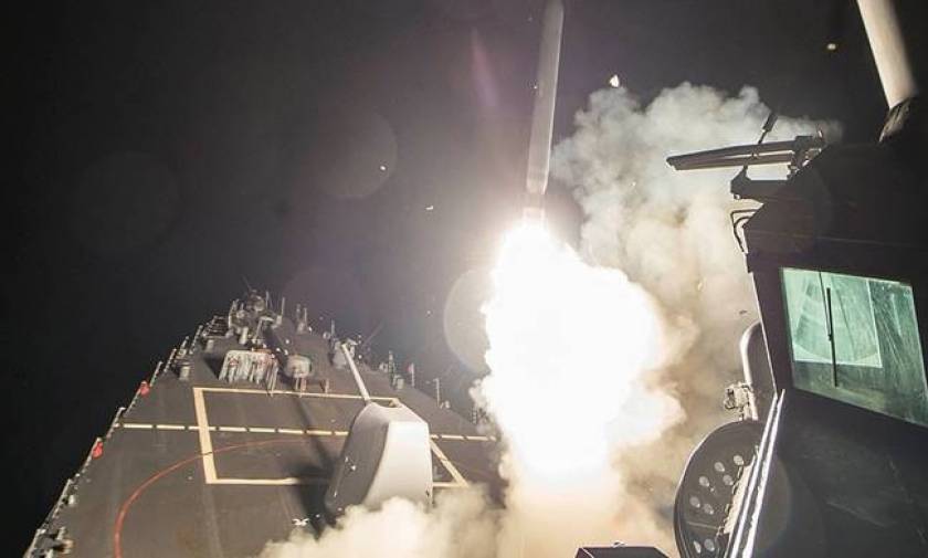 Syria war: US launches missile strikes in response to chemical 'attack'