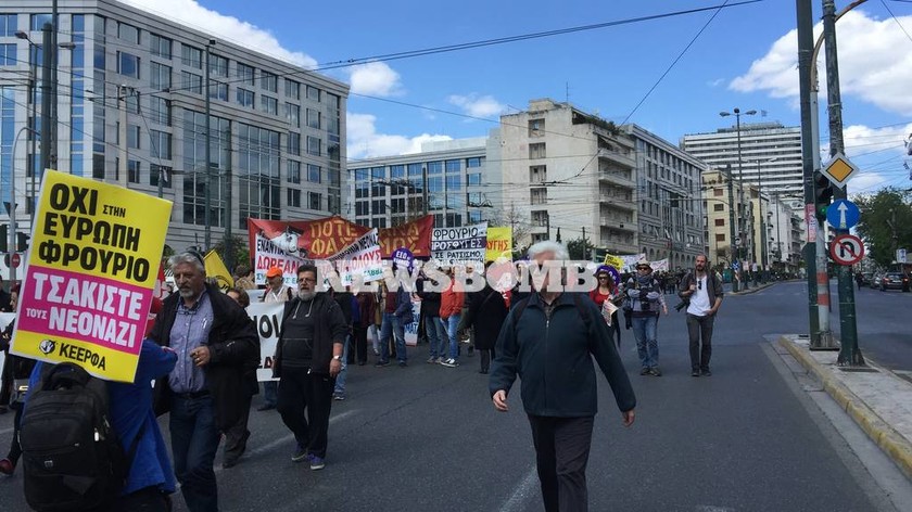 Αντιφασιστικό συλλαλητήριο στην Αθήνα - Κλειστές ΤΩΡΑ Κηφισίας, Αλεξάνδρας και Μεσογείων
