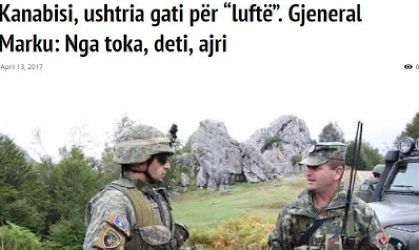 «Πόλεμος» κατά της κάνναβης από τον στρατό της Αλβανίας